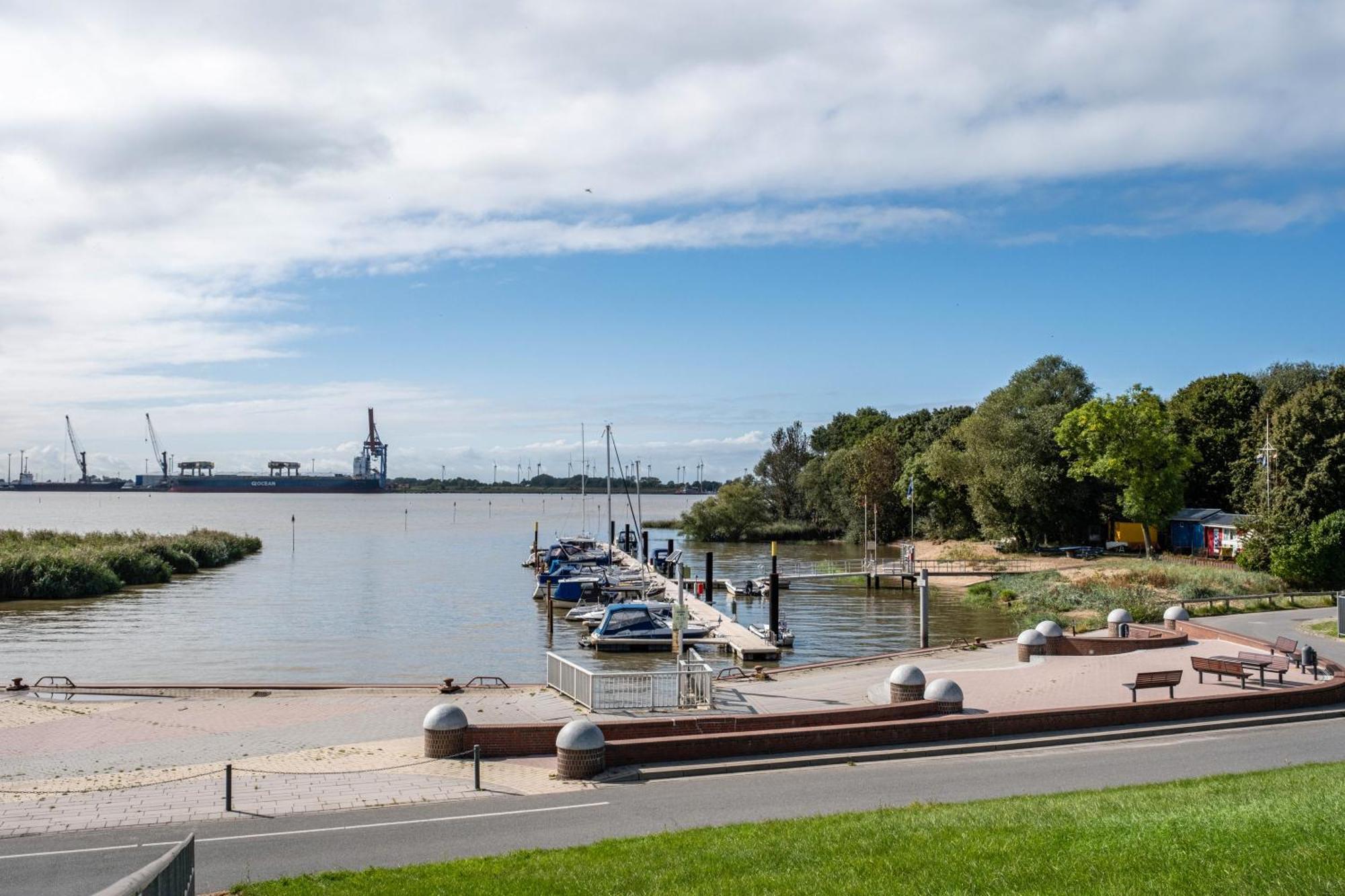 Ferienwohnung Flut Am Weserstrand Sandstedt 외부 사진